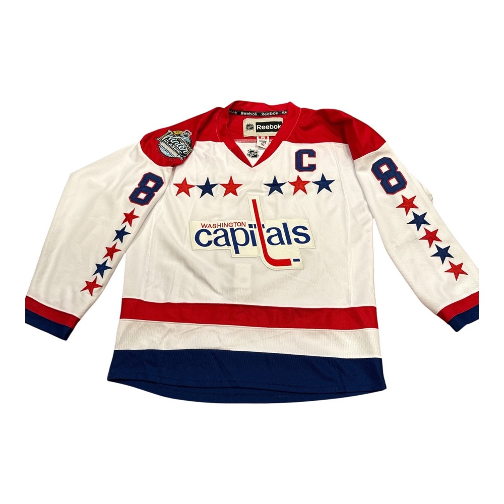 Reebok Washington Capitals Ovechkin #8 2011 Winter Classic CCM Jersey 50 Large